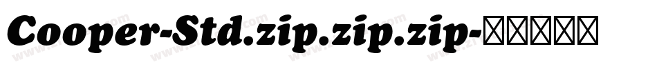Cooper-Std.zip.zip.zip字体转换