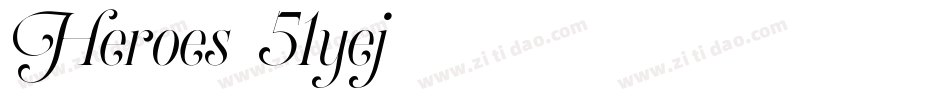 Heroes-51yej字体转换