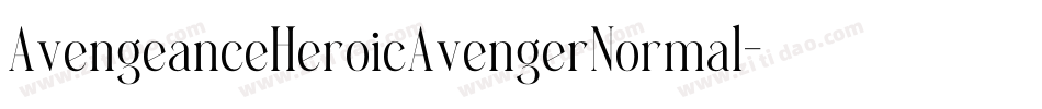 AvengeanceHeroicAvengerNormal-xyVr字体转换