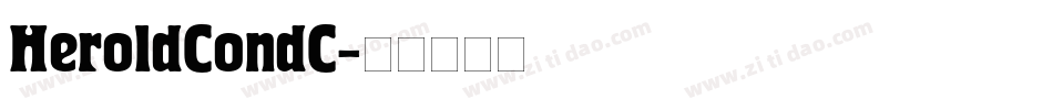 HeroldCondC字体转换