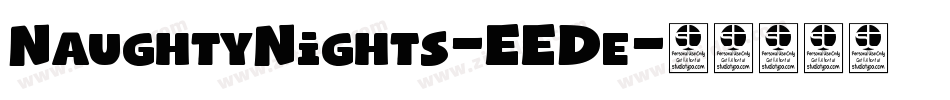 NaughtyNights-EEDe字体转换