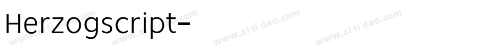 Herzogscript字体转换