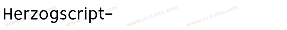 Herzogscript字体转换