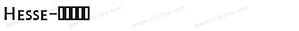 Hesse字体转换