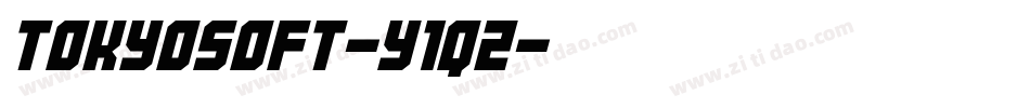 Tokyosoft-y1qZ字体转换