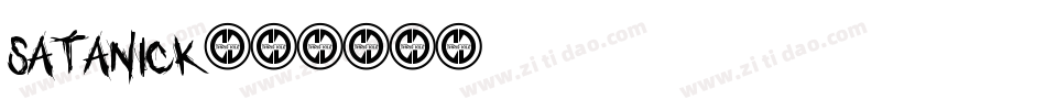 SATANICK字体转换