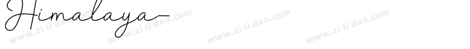 Himalaya字体转换