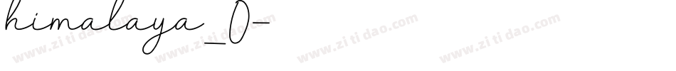 himalaya_0字体转换