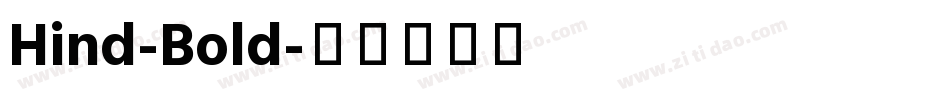 Hind-Bold字体转换