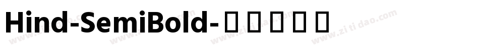 Hind-SemiBold字体转换