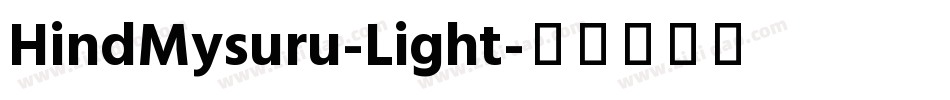 HindMysuru-Light字体转换