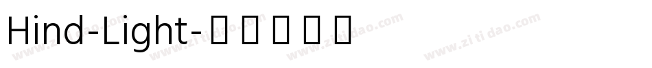 Hind-Light字体转换