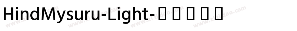 HindMysuru-Light字体转换