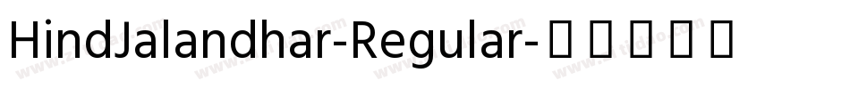 HindJalandhar-Regular字体转换
