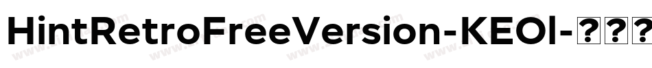 HintRetroFreeVersion-KEOl字体转换