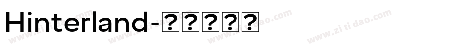 Hinterland字体转换