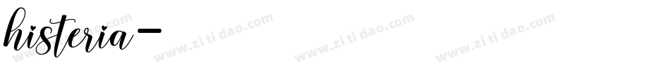 histeria字体转换