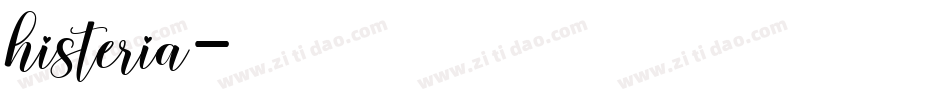 histeria字体转换