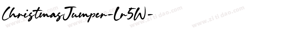 ChristmasJumper-Lr5W字体转换