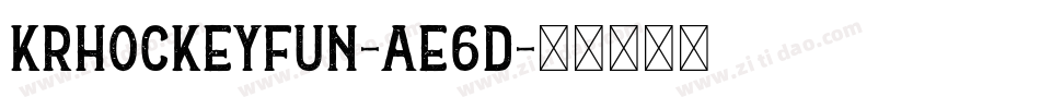 KrHockeyFun-AE6D字体转换