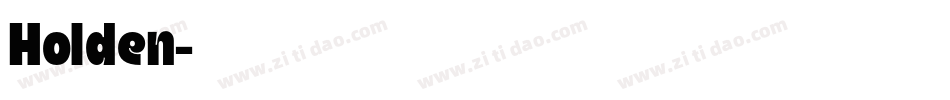 Holden字体转换