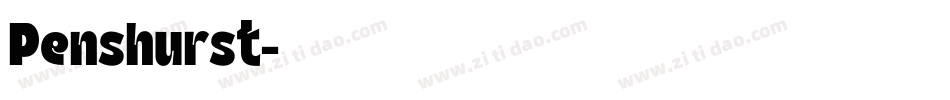 Penshurst字体转换