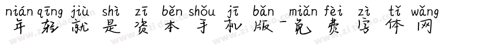 年轻就是资本手机版字体转换