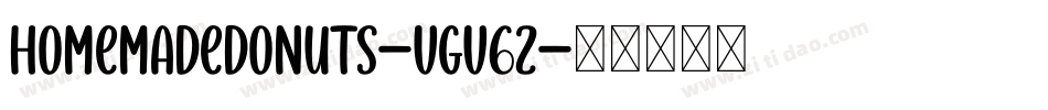 HomemadeDonuts-VGV6z字体转换