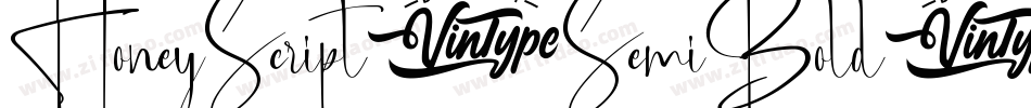 HoneyScript-SemiBold-2字体转换