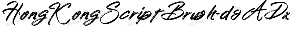HongKongScriptBrush-d9ADx字体转换