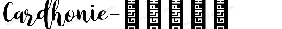 Cardhonie字体转换