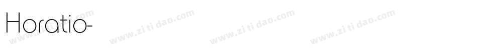 Horatio字体转换
