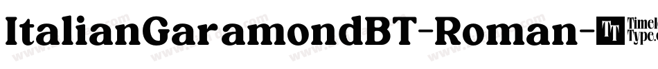 ItalianGaramondBT-Roman字体转换