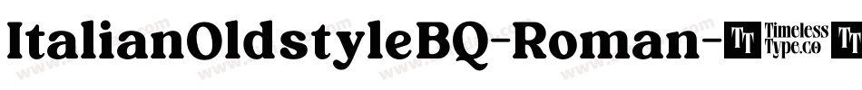 ItalianOldstyleBQ-Roman字体转换