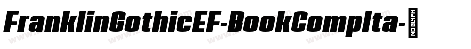 FranklinGothicEF-BookCompIta字体转换