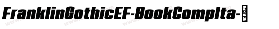 FranklinGothicEF-BookCompIta字体转换