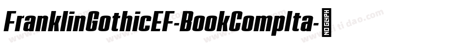 FranklinGothicEF-BookCompIta字体转换