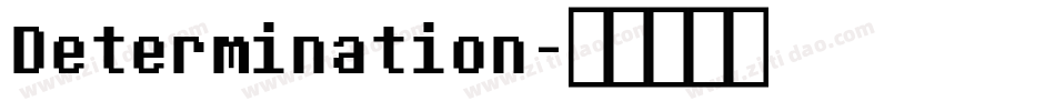 Determination字体转换