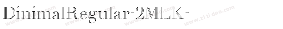 DinimalRegular-2MLK字体转换