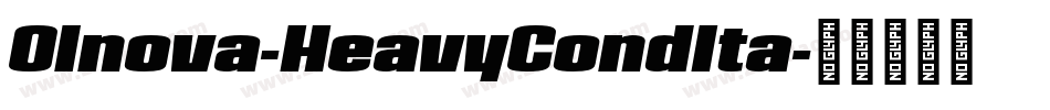 Olnova-HeavyCondIta字体转换