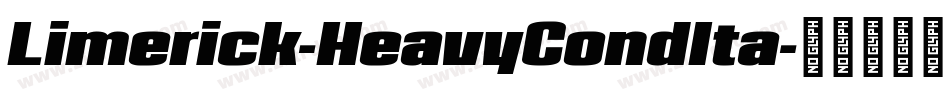 Limerick-HeavyCondIta字体转换