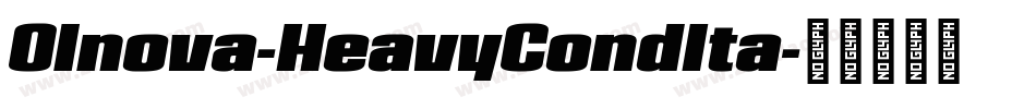 Olnova-HeavyCondIta字体转换
