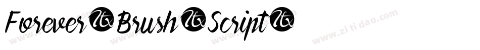 Forever-Brush-Script字体转换