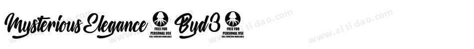 MysteriousElegance-Byd3字体转换