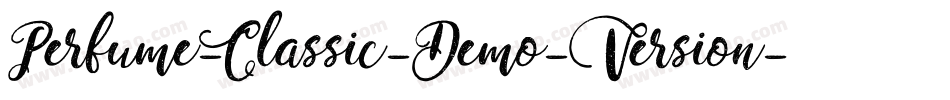 Perfume-Classic-Demo-Version字体转换