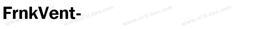 FrnkVent字体转换