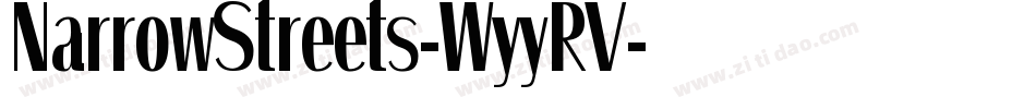NarrowStreets-WyyRV字体转换