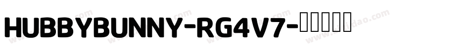 HubbyBunny-rg4v7字体转换