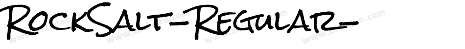 RockSalt-Regular字体转换