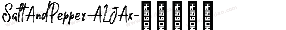SaltAndPepper-ALJAx字体转换